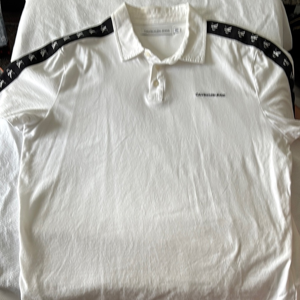 Calvin Klein White Polo Shirt for Men